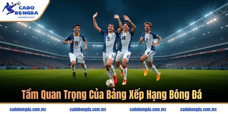 Tầm quan trọng của Bảng xếp hạng bóng đá